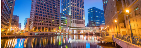Downtown Milwaukee, WI.